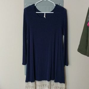 PinkBlush crochet lace bottom dress/tunic